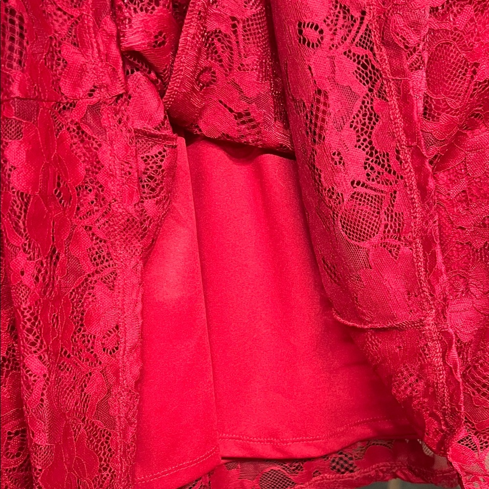 Torrid Mini Lace High Neck Skater Dress - Picture 8 of 16